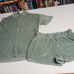 Harlow short and shirt set med